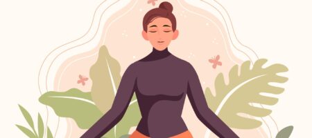 illustration de quelqu'un qui fait du yoga